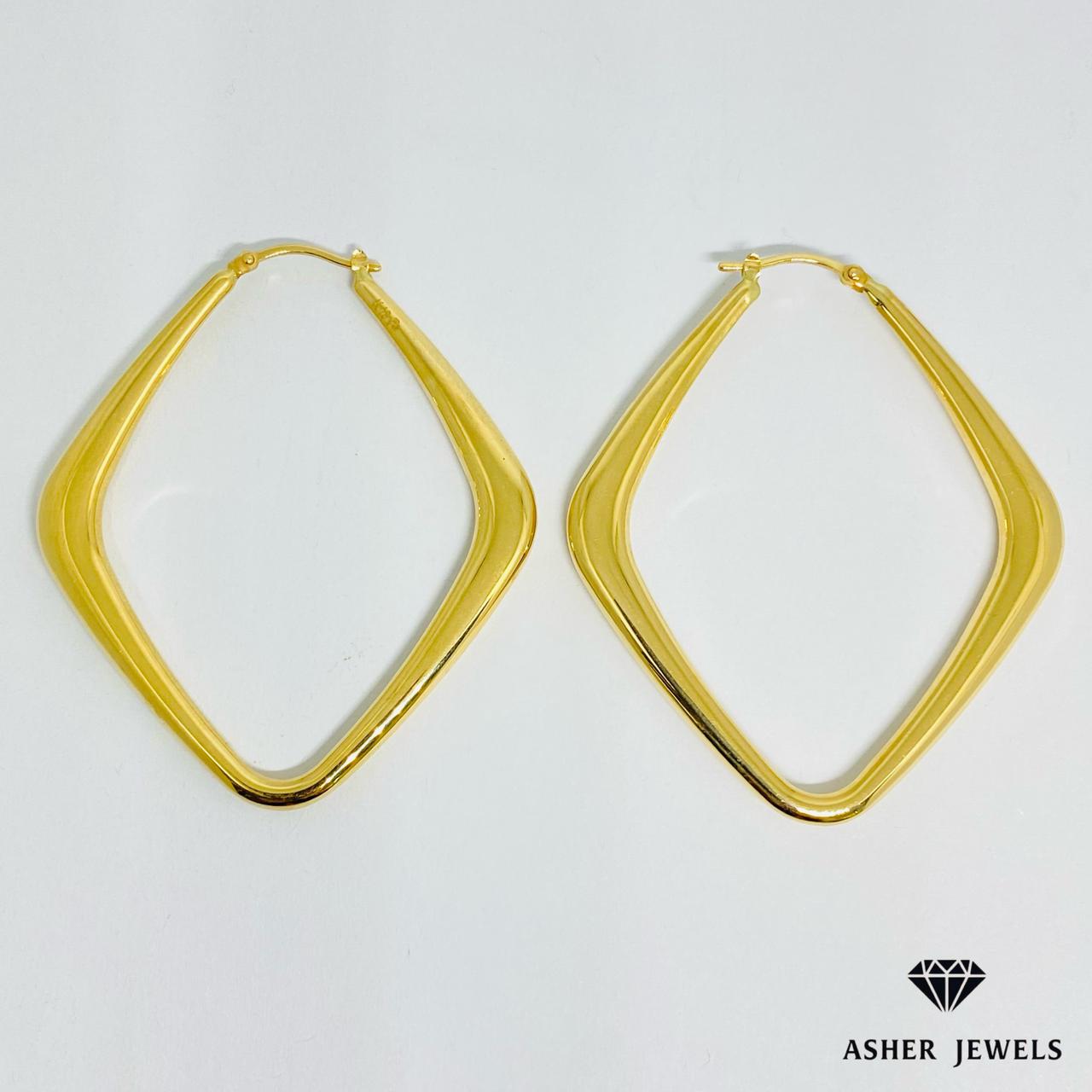 Diamond Loop Earrings